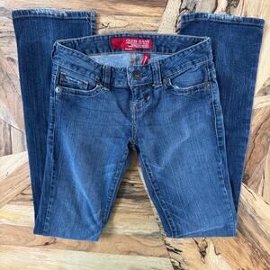 Vintage Guess Jeans Low Rise Daredevil Bootcut Stretch Distressed, Women’s 26